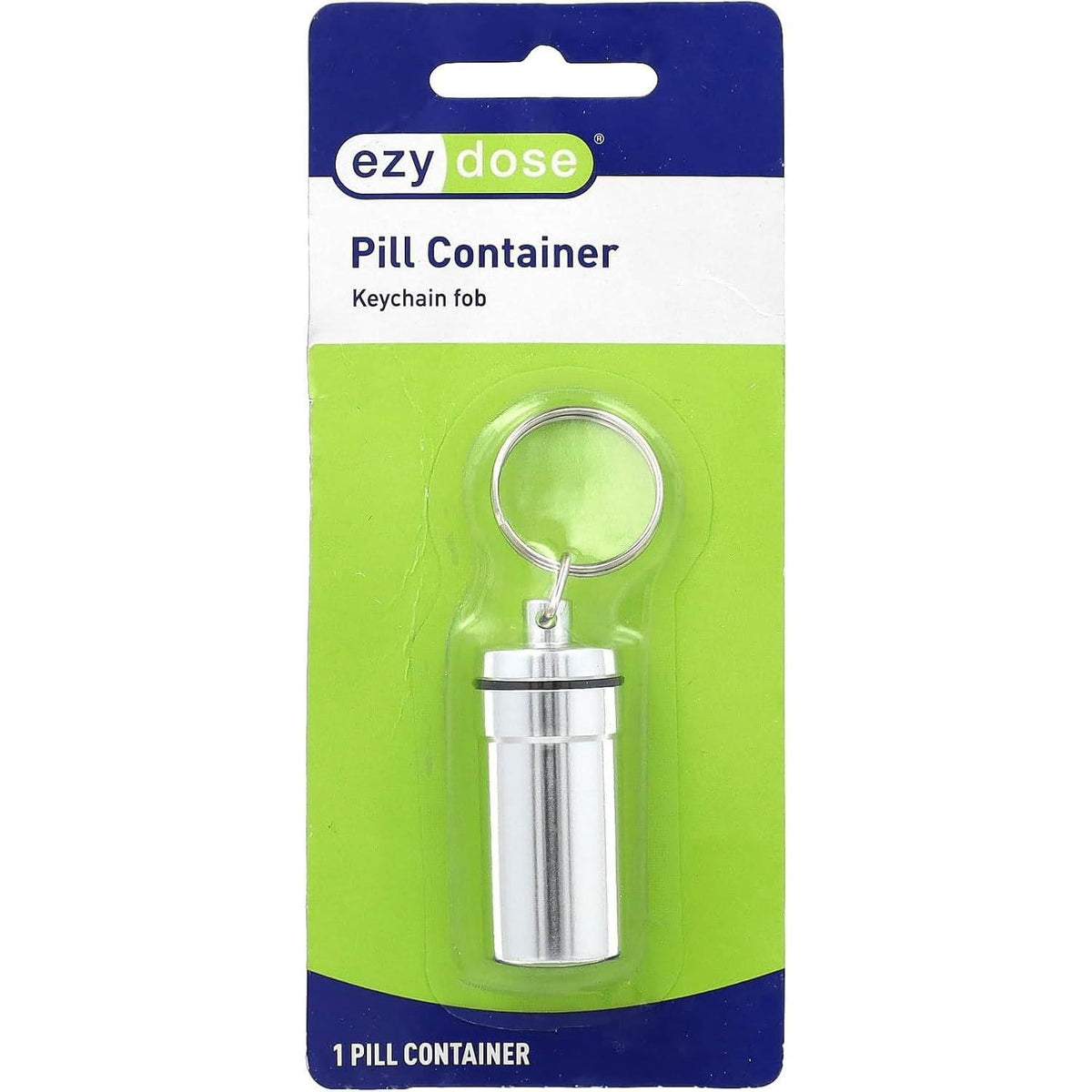 ezy dose Deluxe Metal Pill Fob Key Chain - Assorted Colors-025715681306-LR-303574-1-LR eShop