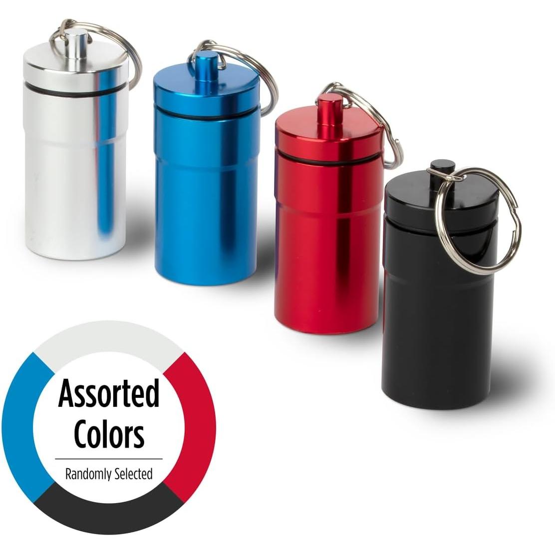 ezy dose Deluxe Metal Pill Fob Key Chain - Assorted Colors-025715681306-LR-303574-3-LR eShop