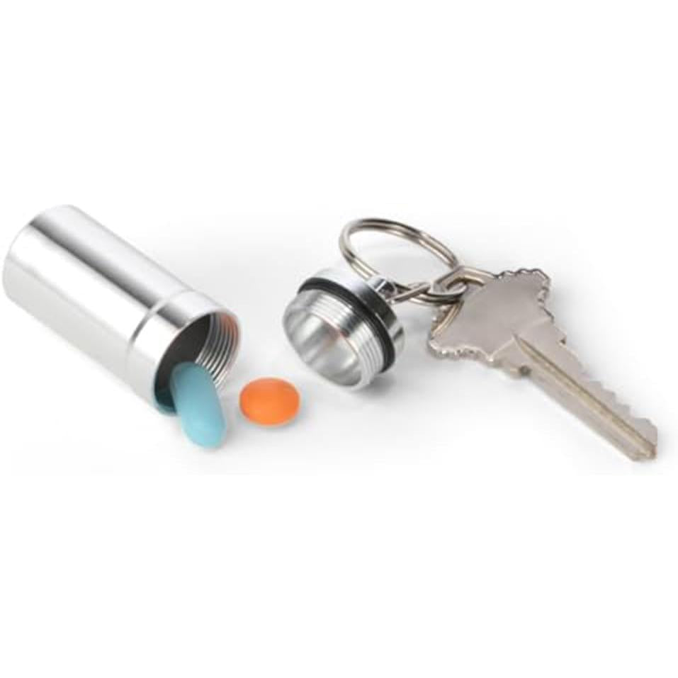 ezy dose Deluxe Metal Pill Fob Key Chain - Assorted Colors-025715681306-LR-303574-4-LR eShop