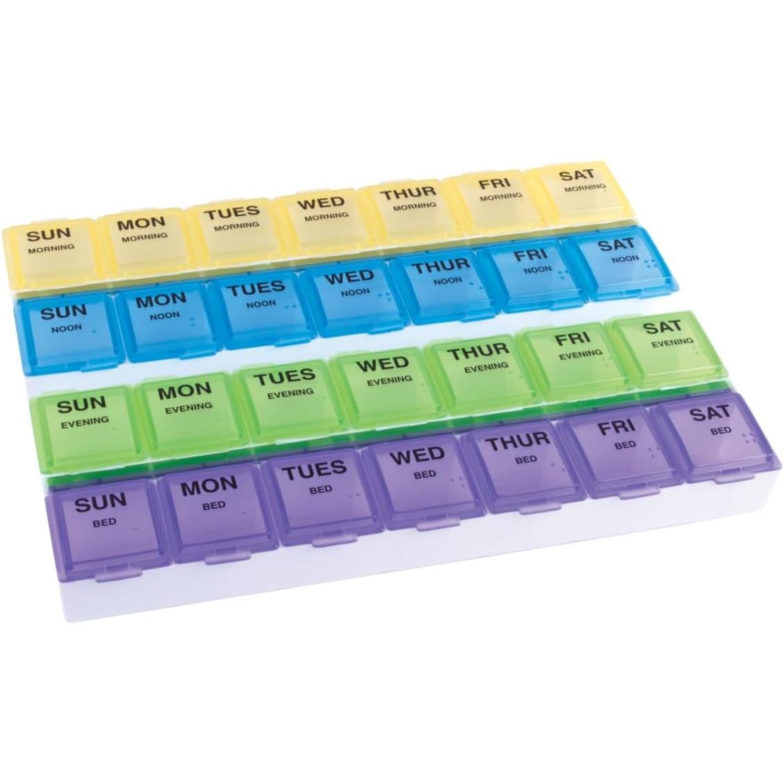 ezy dose Medtime Planner Large Pill Weekly Planner - Multicolored-025715671697-LR-254174-2-LR eShop