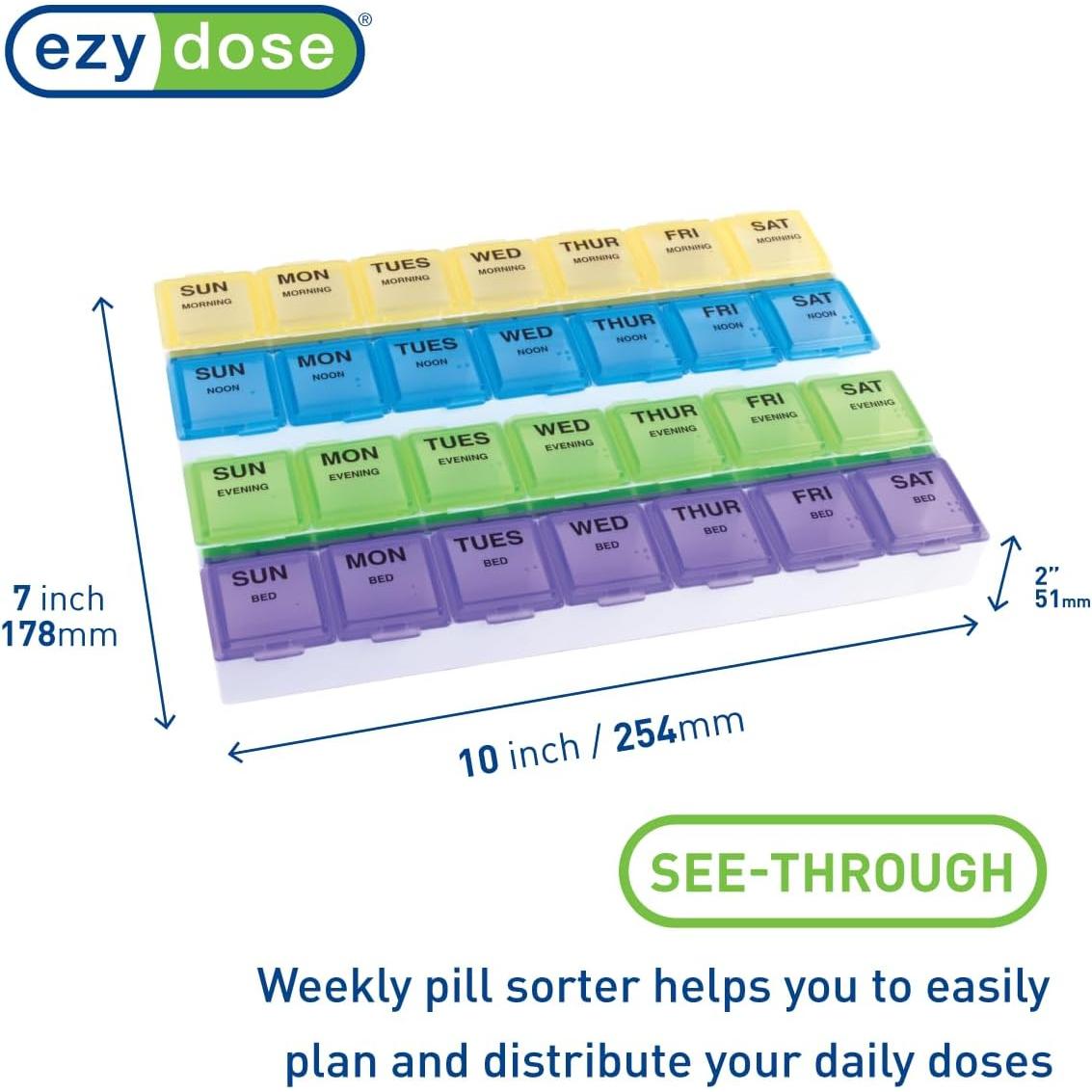 ezy dose Medtime Planner Large Pill Weekly Planner - Multicolored-025715671697-LR-254174-3-LR eShop