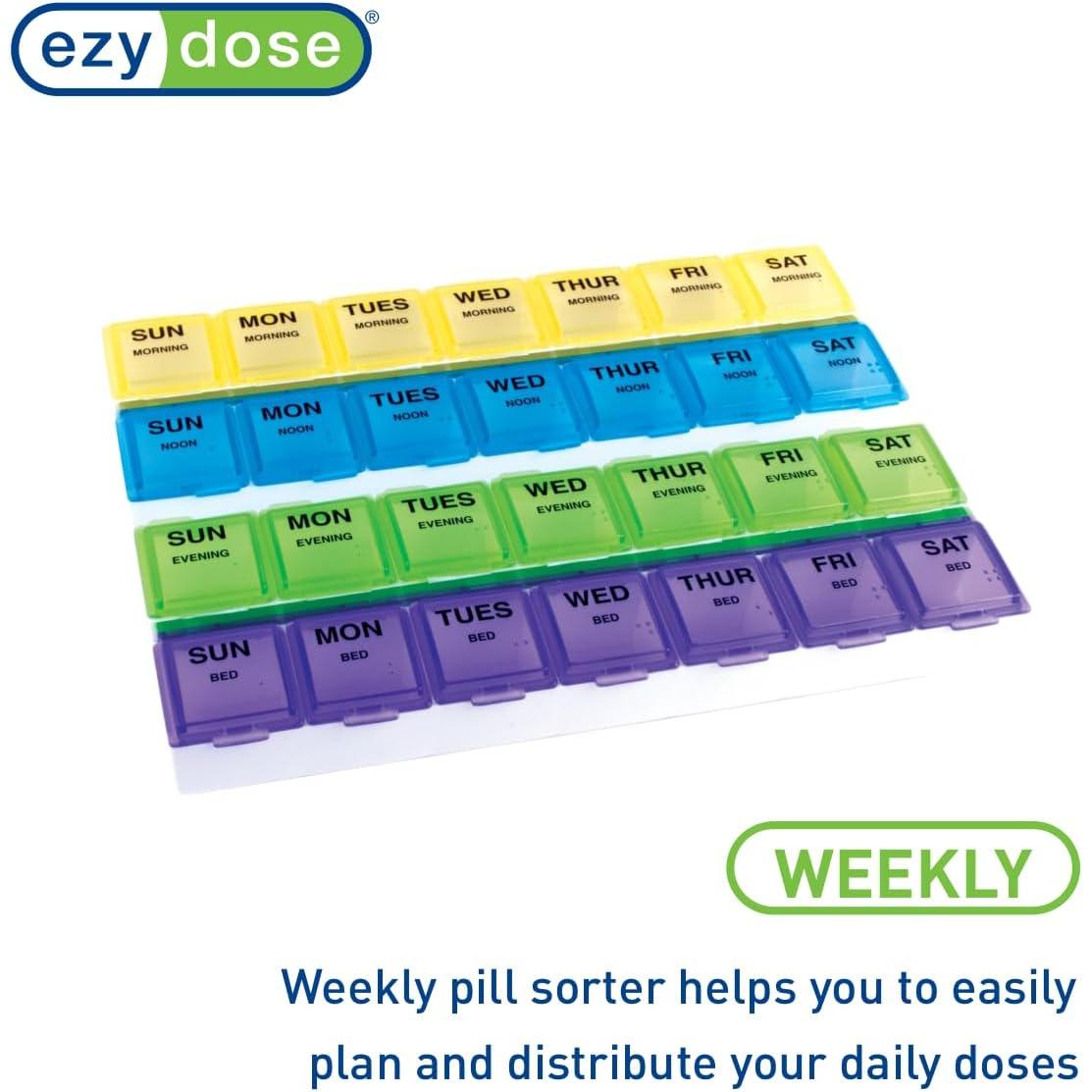 ezy dose Medtime Planner Large Pill Weekly Planner - Multicolored-025715671697-LR-254174-5-LR eShop