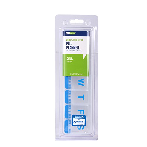 ezy dose Pill Planner Extra Extra Large Weekly Medication Organizer - Assorted Colors-025715675787-LR-303570-3-LR eShop