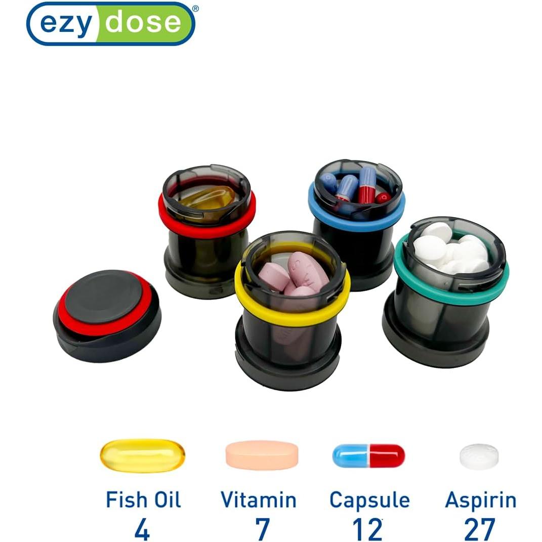 ezy dose Stackable Four Day Pill Organizer - Rainbow-025715014661-LR-355360-3-LR eShop