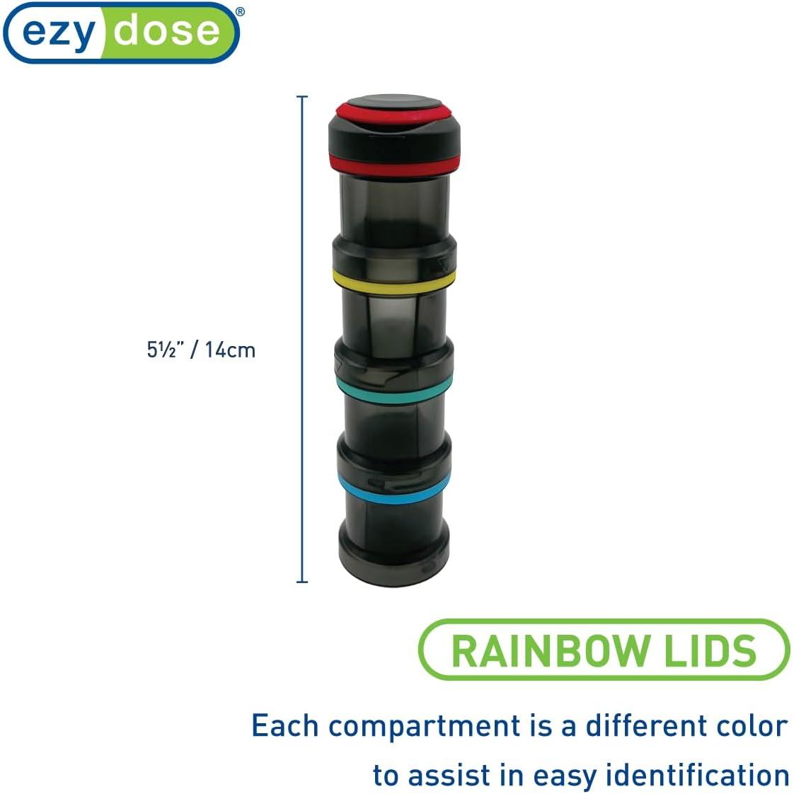 ezy dose Stackable Four Day Pill Organizer - Rainbow-025715014661-LR-355360-4-LR eShop