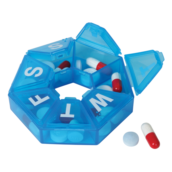 ezy dose Weekly 7-Sided Pill Planner - Assorted, Medium-025715670096-LR-157008-3-LR eShop