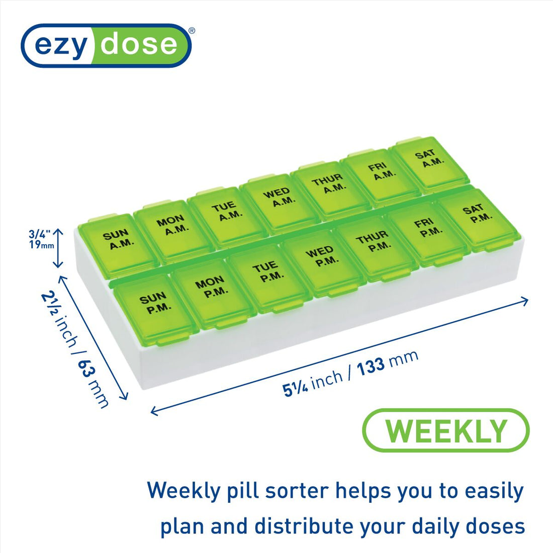 ezy dose Weekly AM/PM Pill Organizer - Assorted-025715673752-LR-254178-5-LR eShop