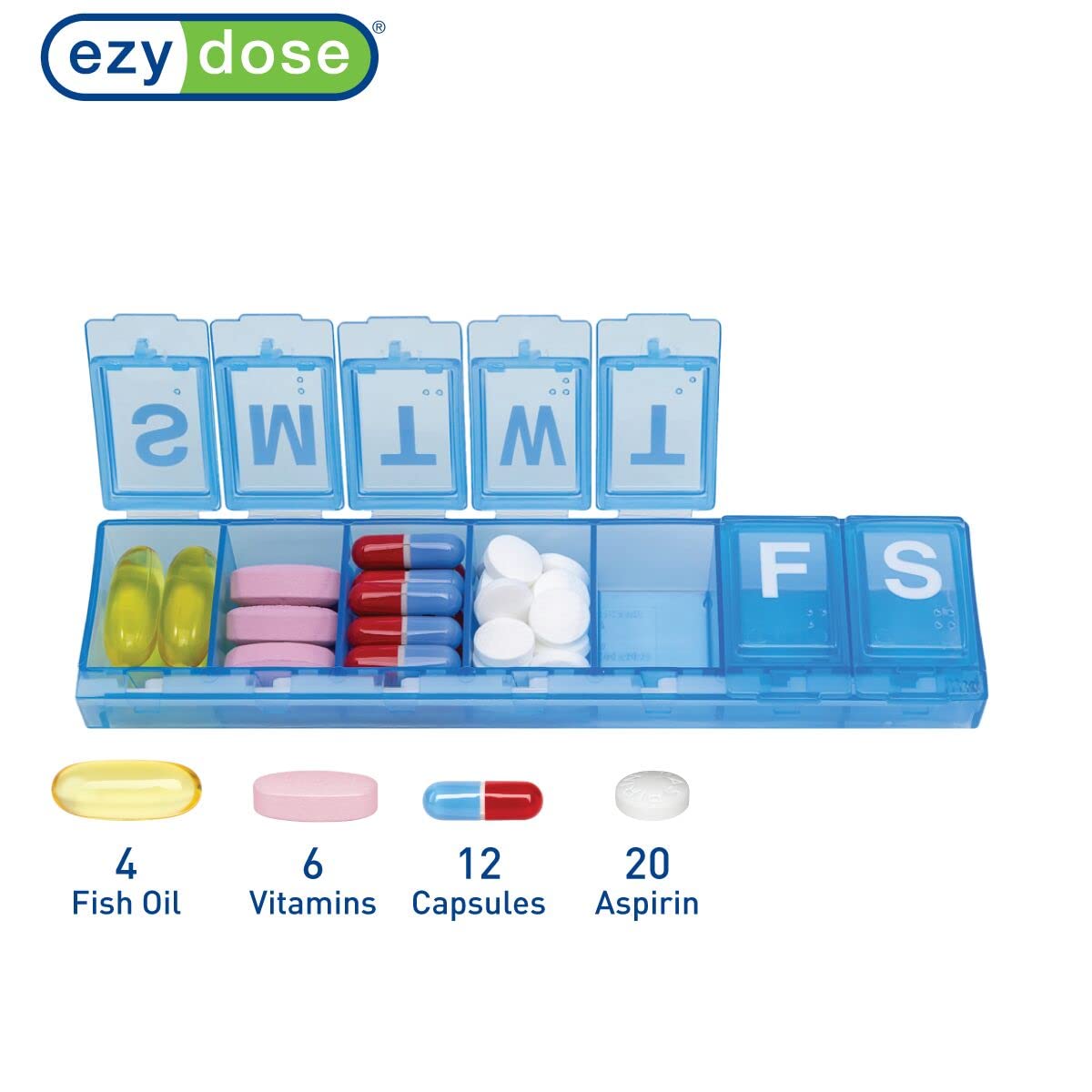 ezy dose Weekly Seven Day Pill Medicine Planner - Assorted Colors-025715679327-LR-113564-4-LR eShop