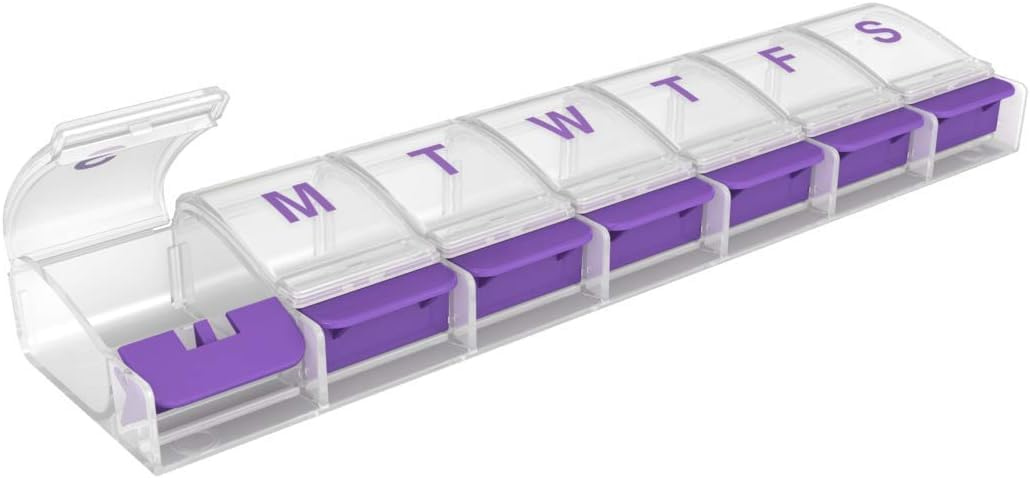 ezy dose XL Pill Planner Extra Large Weekly Medication Organizer - Assorted Colors-025715675718-LR-303564-2-LR eShop