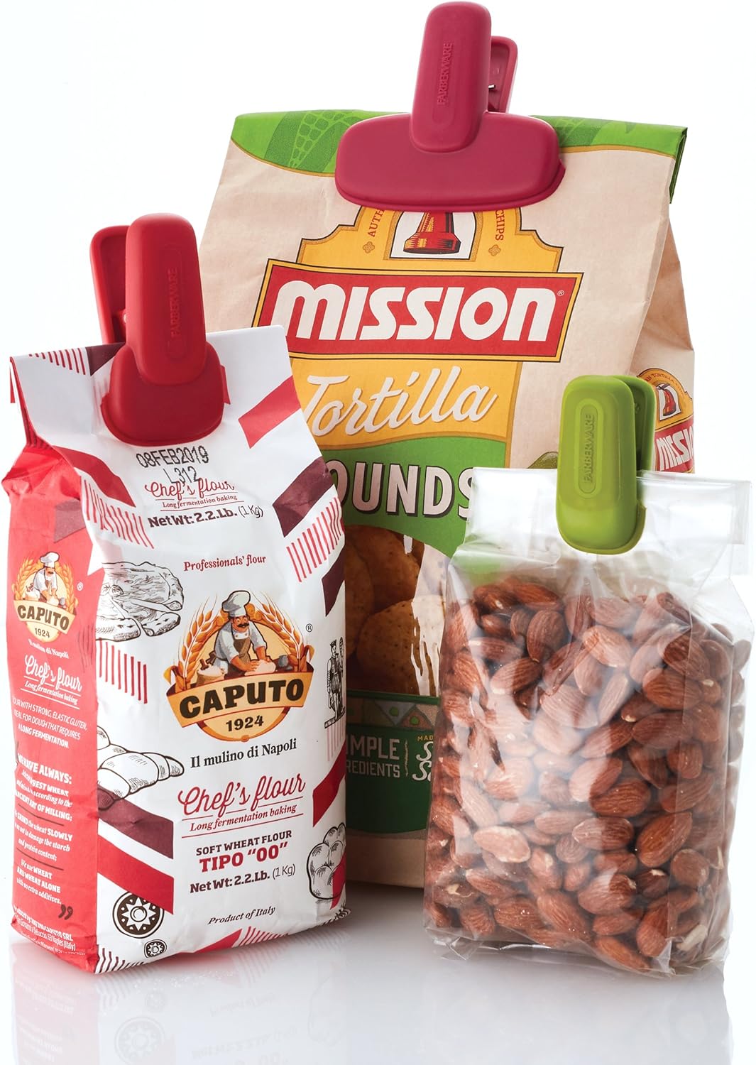 Farberware Professional All-Purpose Magnetic Bag Clips, Assorted Colors-024131378753-LR-342034-4-LR eShop