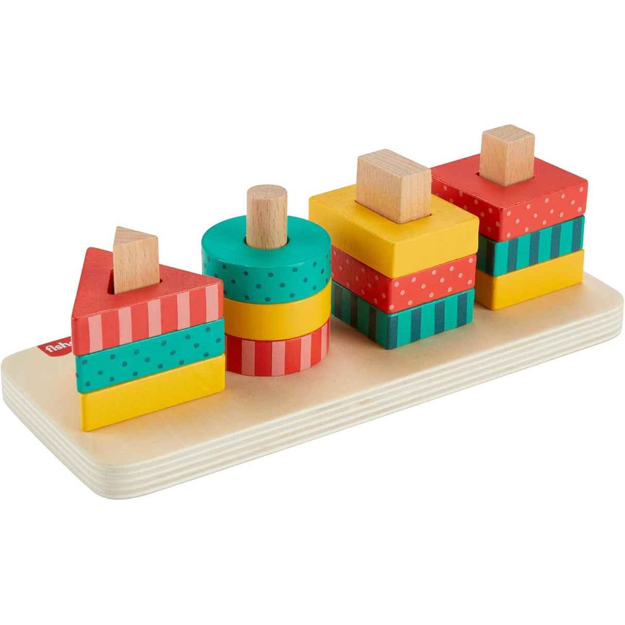 Fisher-Price Toddler Sorting Toy Wooden Shape Stacker-194735238187-LR-357616-2-LR eShop
