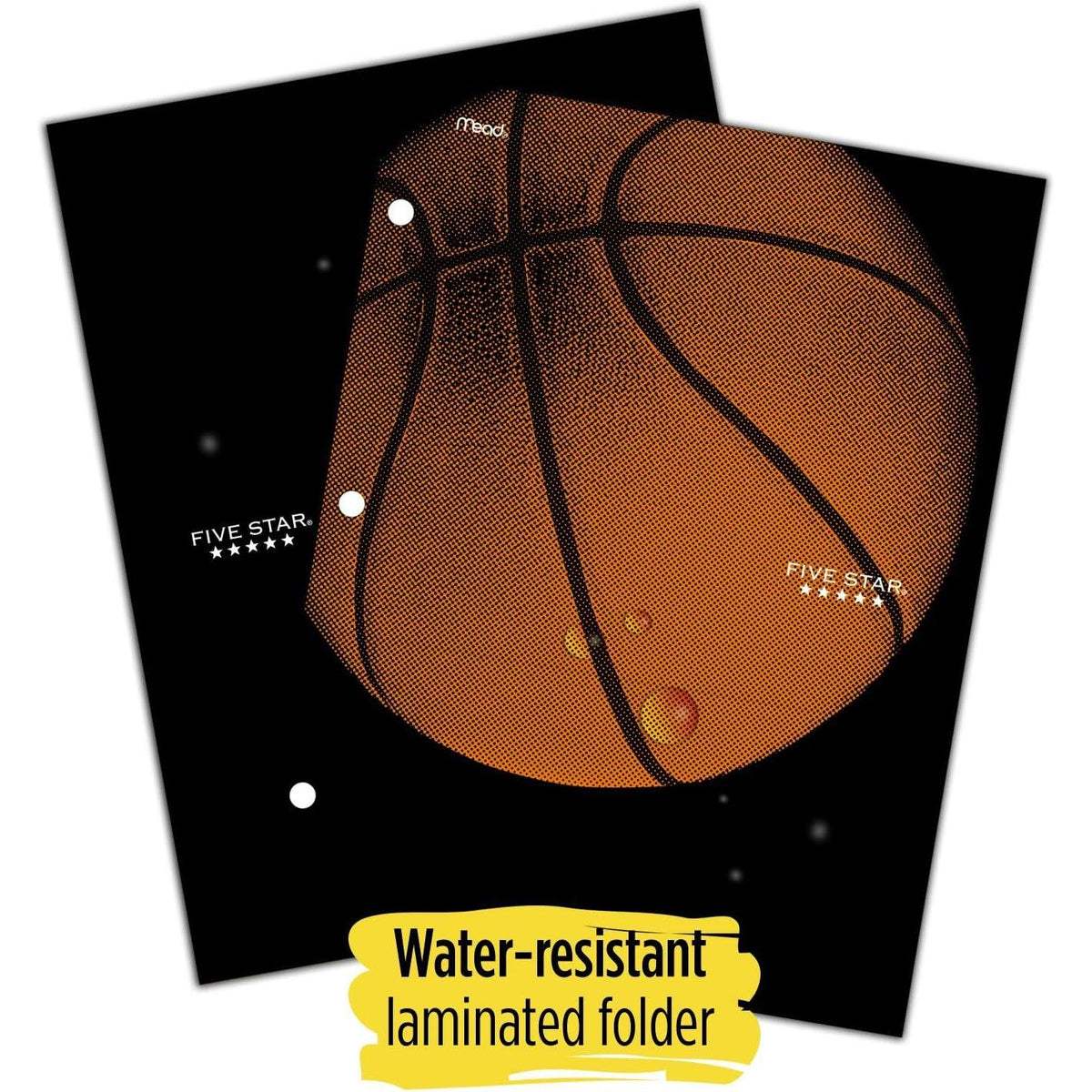 FIVE STAR 4 Pocket Water-Resistant Paper Folder - Assorted Sports Designs-043100331766-LR-349733-4-LR eShop