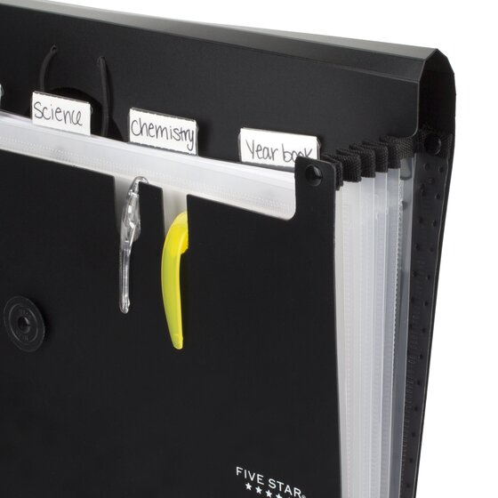 Five Star 6-Pocket Expanding File - Assorted Colors, 13" x 9.25"-1004310035552-LR-185451-3-LR eShop