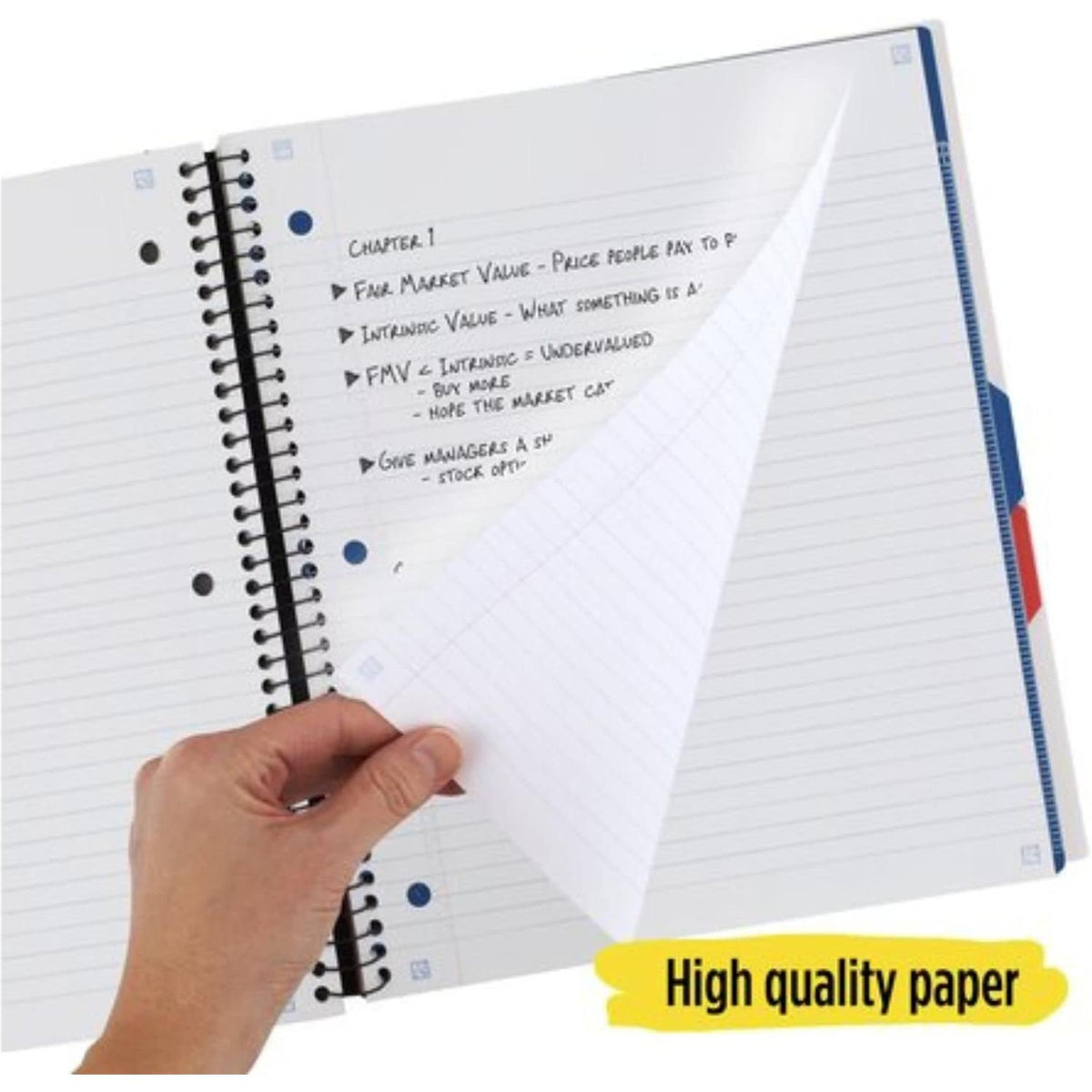 Five Star College Ruled Advance Wirebound Notebook - Assorted Colors, 3 Subject-043100063247-LR-325899-2-LR eShop