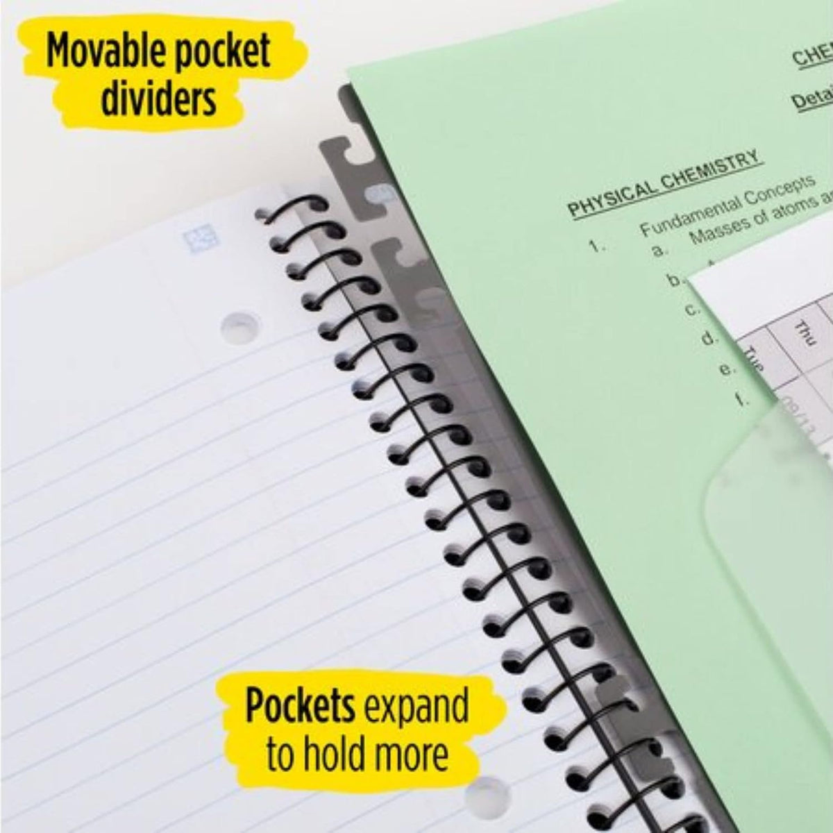 Five Star College Ruled Advance Wirebound Notebook - Assorted Colors, 3 Subject-043100063247-LR-325899-4-LR eShop