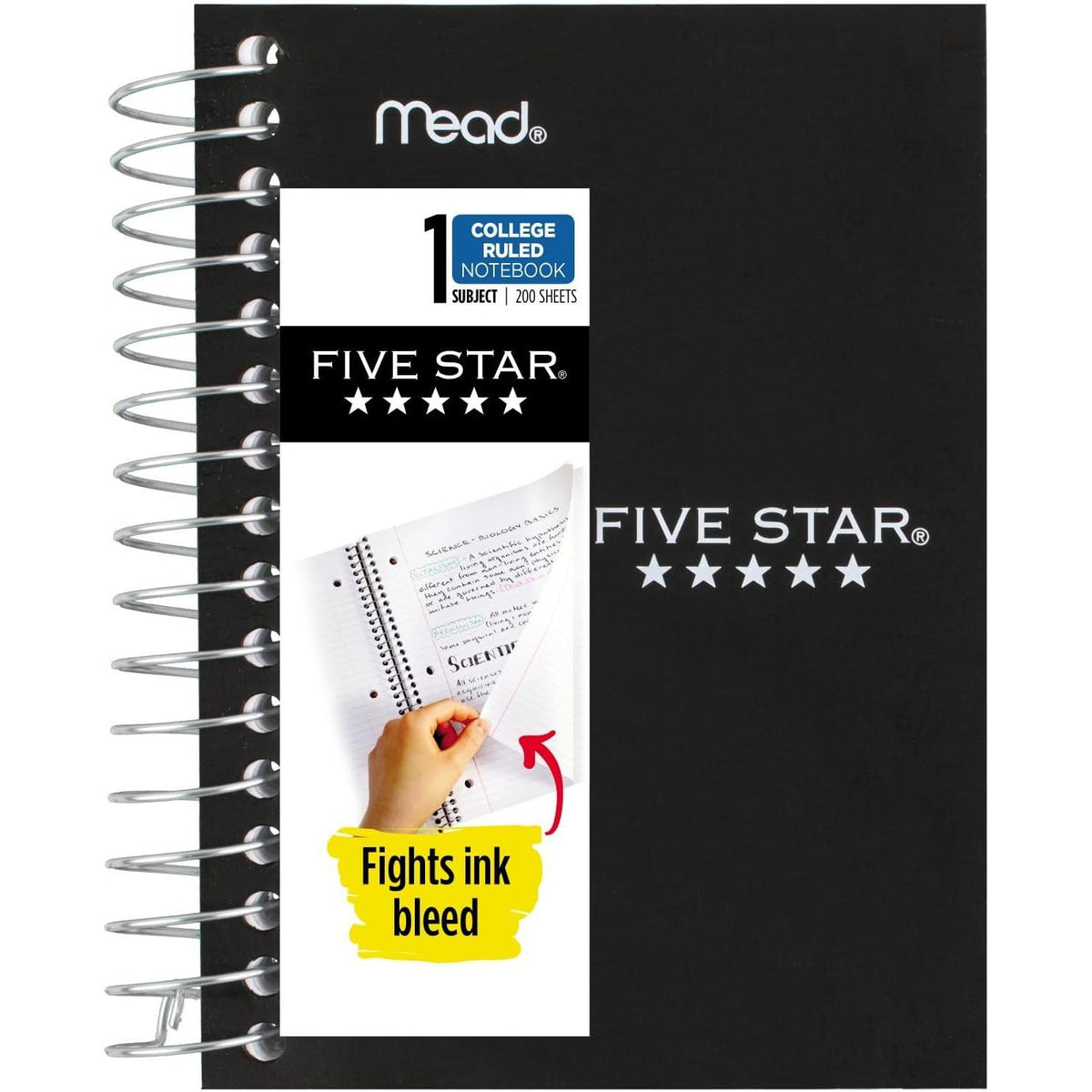 Five Star College Ruled Fat Lil' Spiral Notebook - Assorted Colors, 3.5" x 5.5"-043100453888-LR-108666-1-LR eShop
