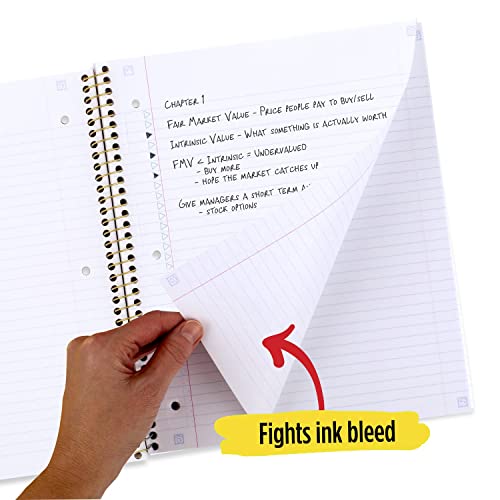 FIVE STAR College Ruled Star Style Spiral Notebook - Assorted Colors & Patterns, 1 Subject-071723096618-LR-349735-4-LR eShop