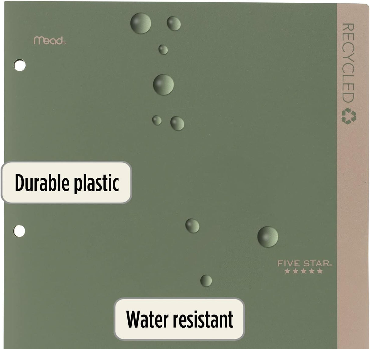 Five Star Recycled Pocket Folder - 2 pack, Assorted-071723079024-LR-346443-8-LR eShop