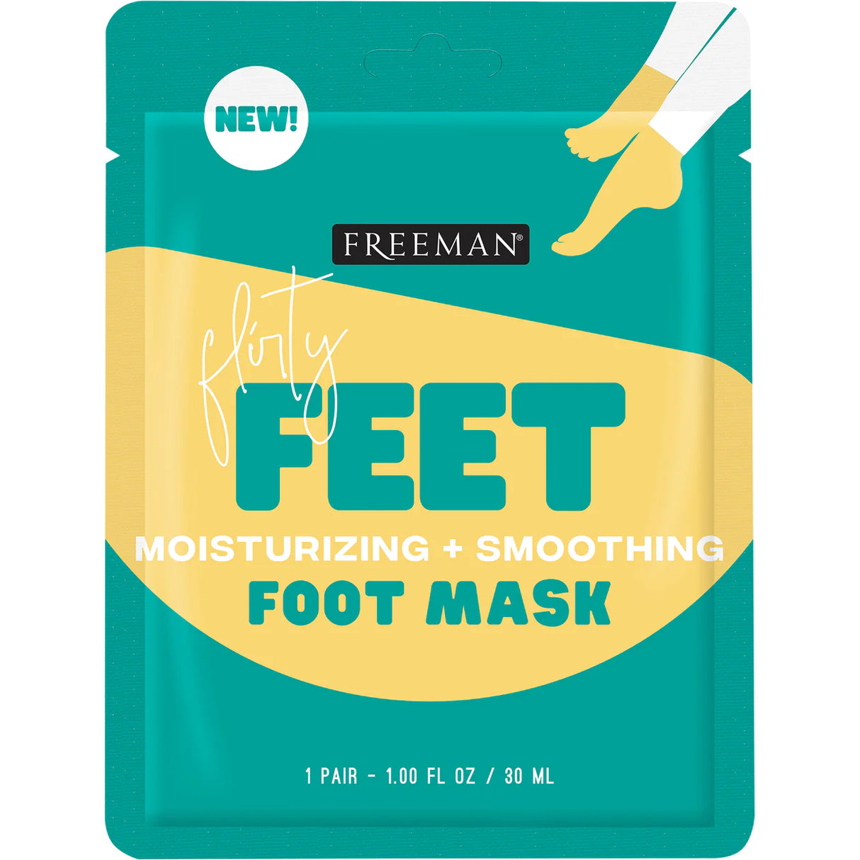 FREEMAN Flirty Feet Moisturizing and Smoothing Foot Mask, 1 count-079625427776-LR-345758-1-LR eShop