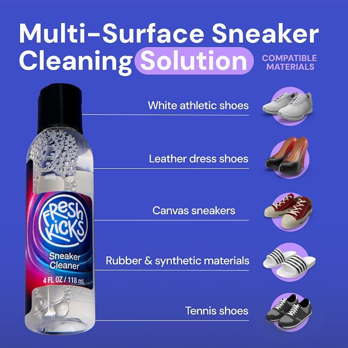 Fresh Kicks Sneaker Cleaner, 8 oz-852413006168-LR-349134-5-LR eShop