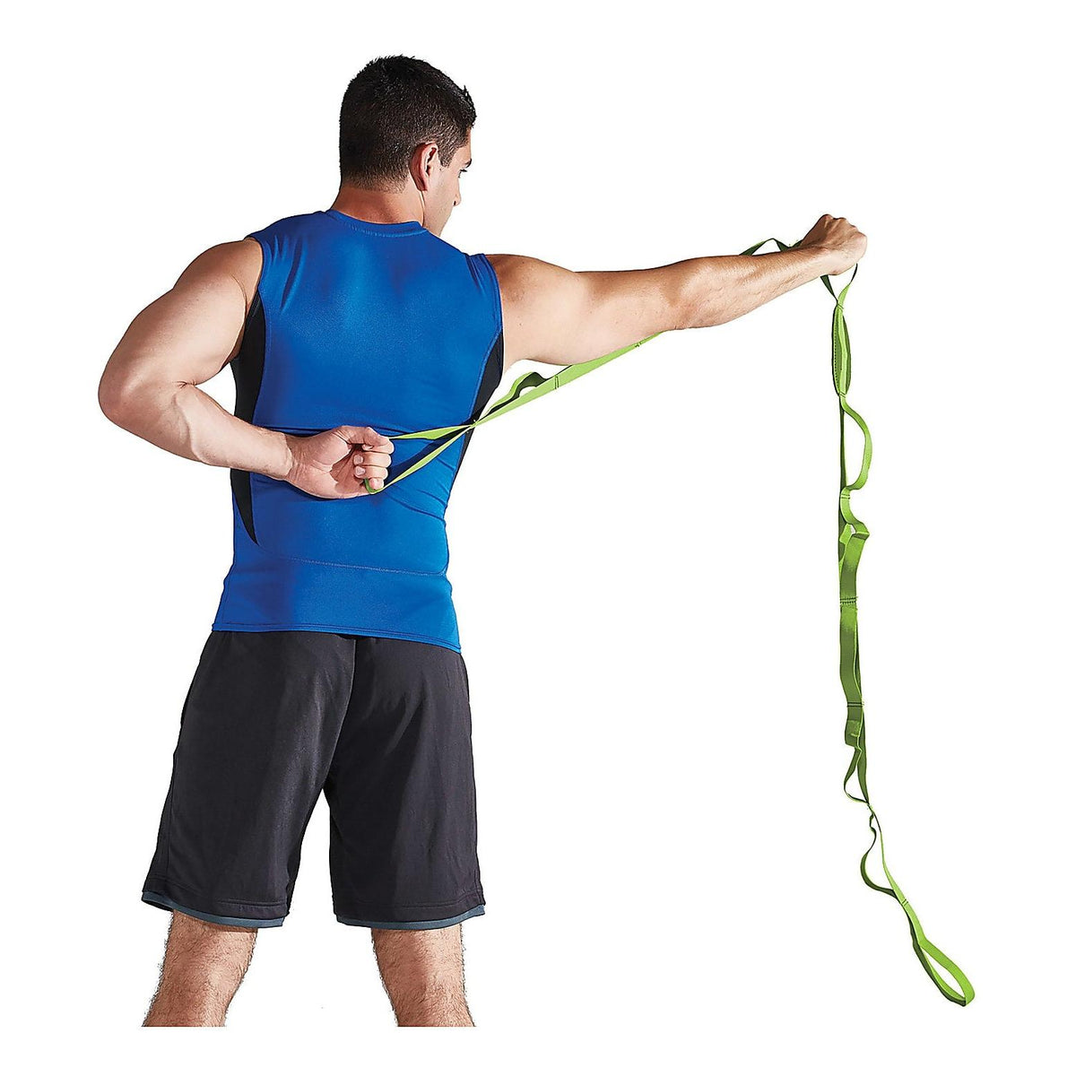 GAIAM Restore Multi-Grip Stretch Strap - Green, 86"-018713605627-LR-346385-4-LR eShop