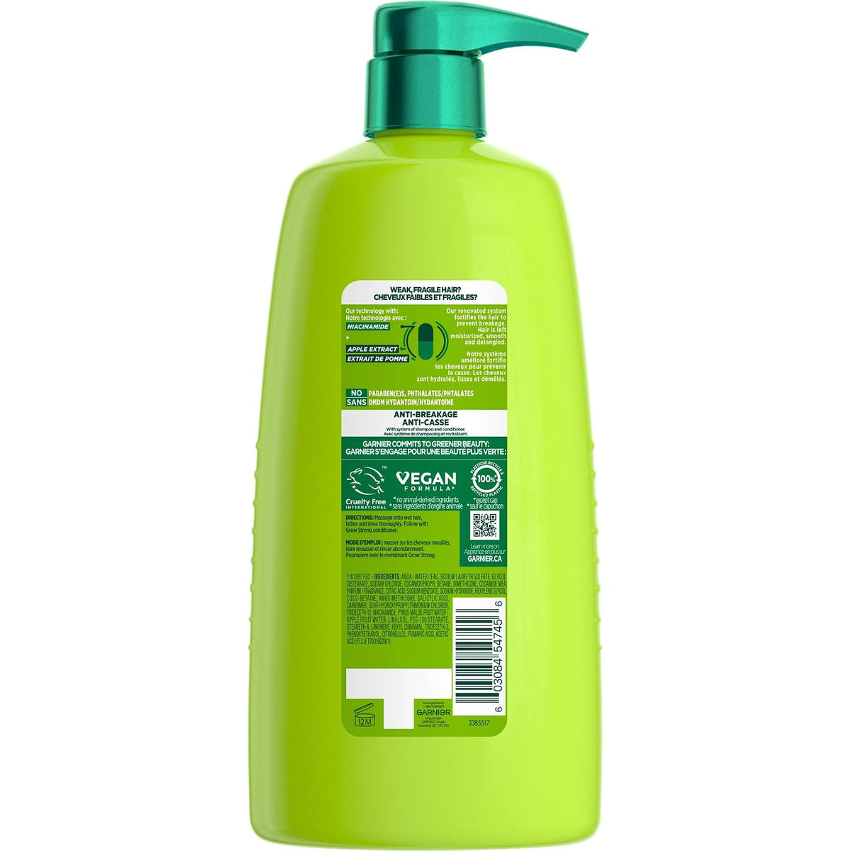 Garnier Fructis Grow Strong Shampoo, 33.8 oz-603084547456-LR-361691-2-LR eShop