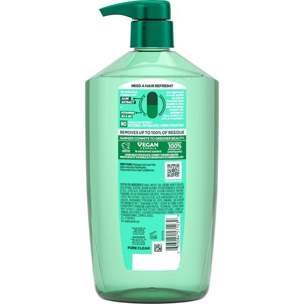 Garnier Fructis Pure Clean Aloe Extract Fortifying Shampoo, 33.8 oz-603084571239-LR-361697-2-LR eShop