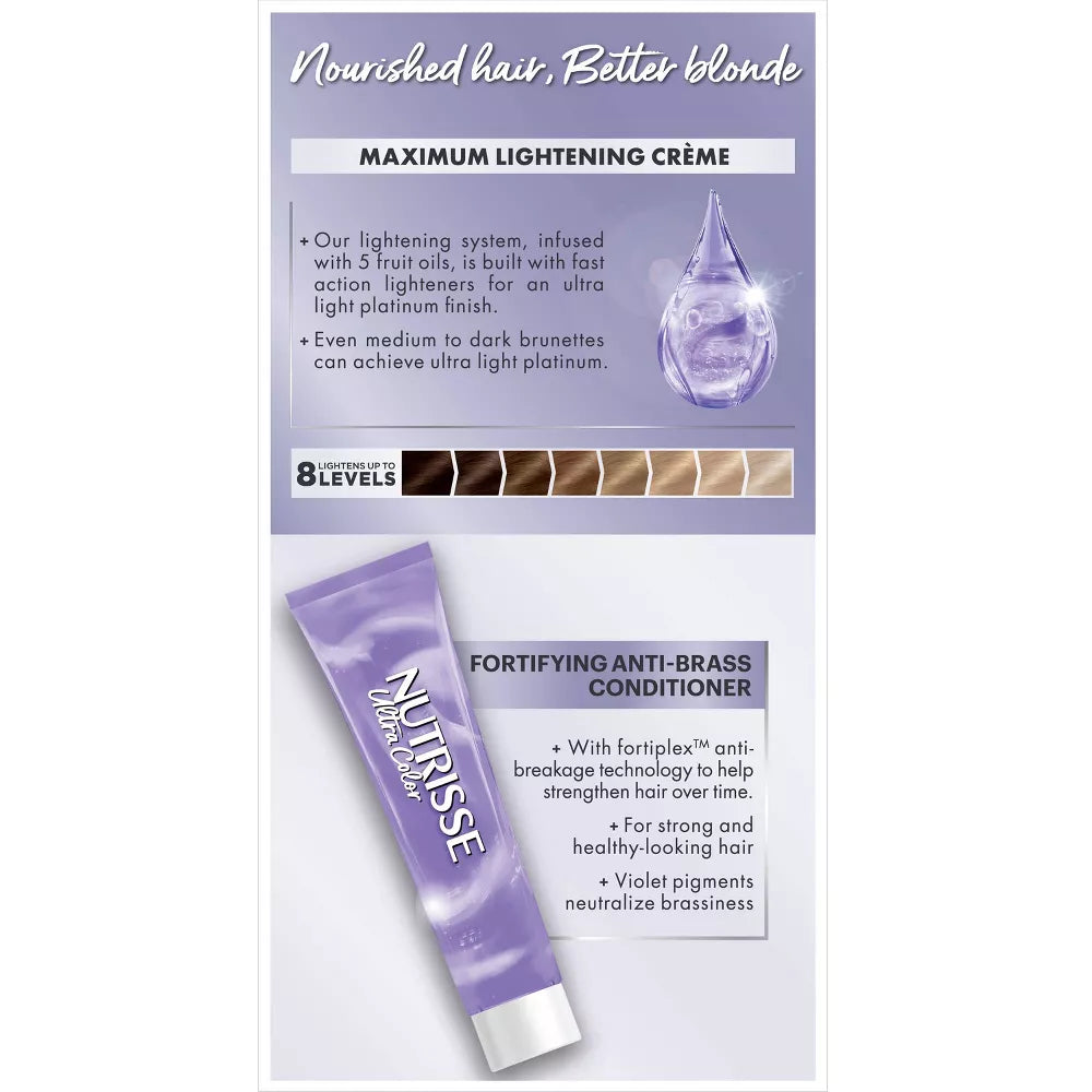 Garnier Nutrisse Ultra Color Blondes Maximum Lightening Crème - PL2 Ultra Light Platinum-603084559022-LR-361816-11-LR eShop