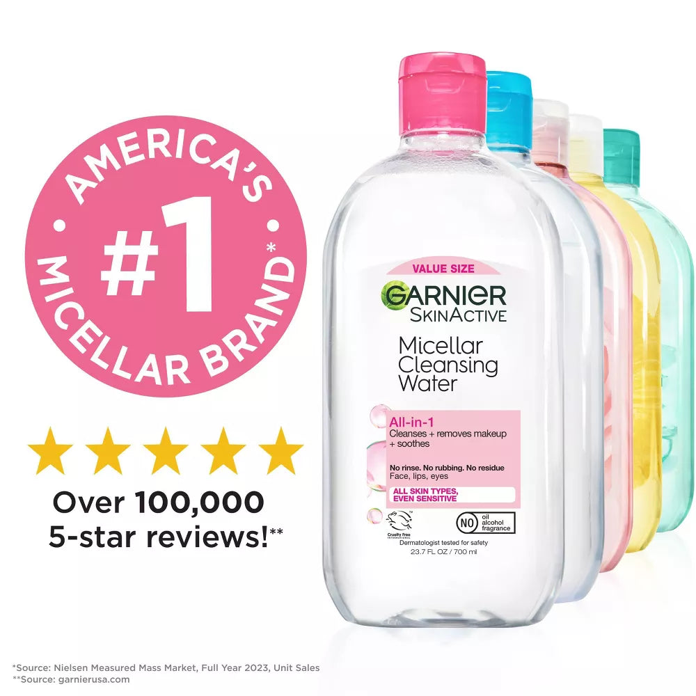Garnier SkinActive Micellar Cleansing Water - All-In-1, 23.7 oz-603084548590-LR-330630-7-LR eShop