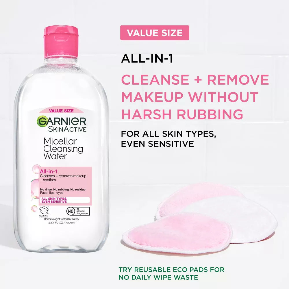 Garnier SkinActive Micellar Cleansing Water - All-In-1, 23.7 oz-603084548590-LR-330630-9-LR eShop
