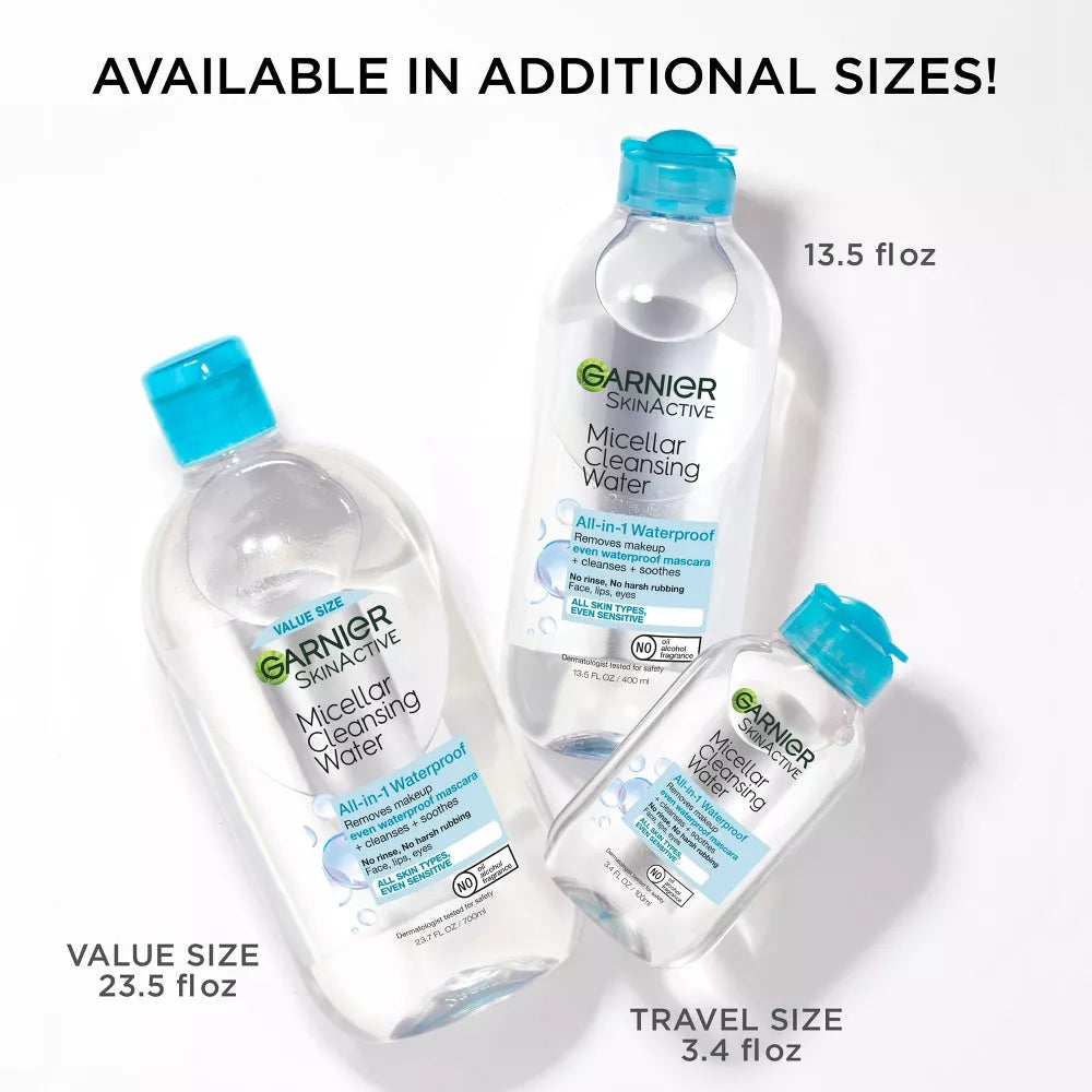 Garnier SkinActive Micellar Cleansing Water - All-In-1 Waterproof, 12.7 oz-603084548606-LR-342441-8-LR eShop
