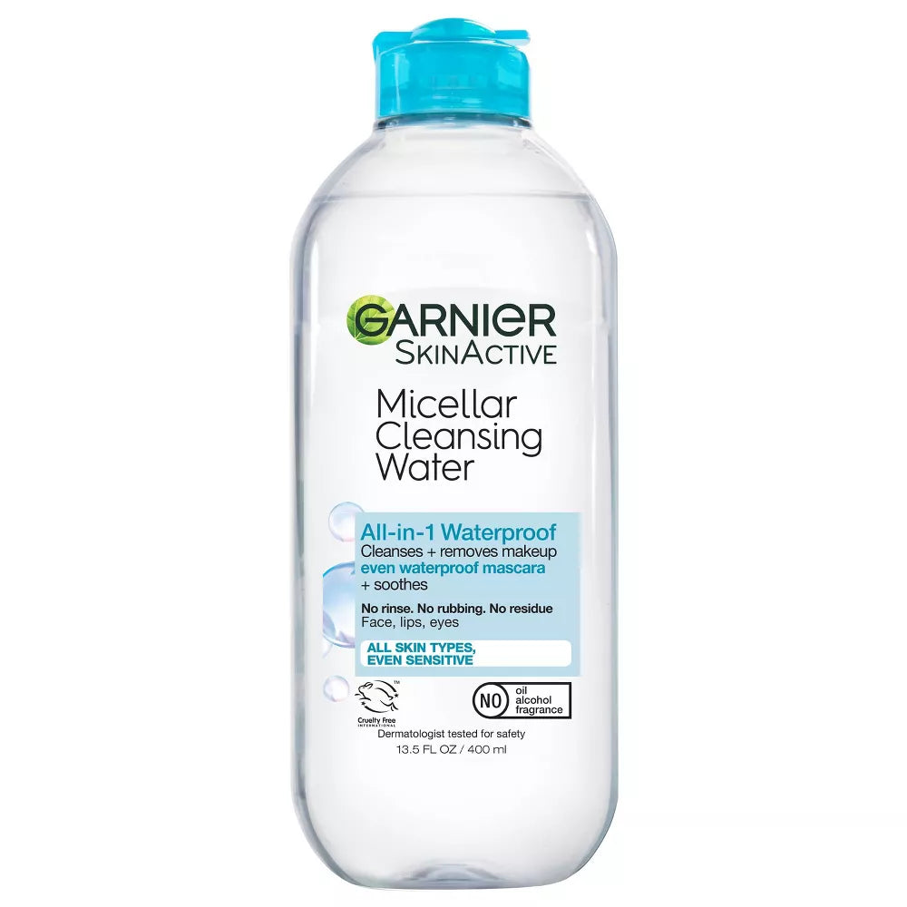 Garnier SkinActive Micellar Cleansing Water - All-In-1 Waterproof, 13.5 oz-603084454693-LR-296025-1-LR eShop