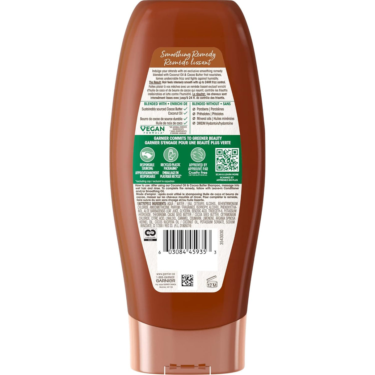 Garnier Whole Blends Conditioner with Coconut Oil & Cocoa Butter, 12.5 oz-603084459353-LR-295886-12-LR eShop