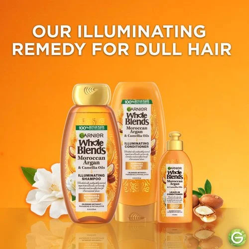 Garnier Whole Blends Illuminating Shampoo with Moroccan Argan & Camellia Oils, 12.5 oz-603084459339-LR-361674-3-LR eShop
