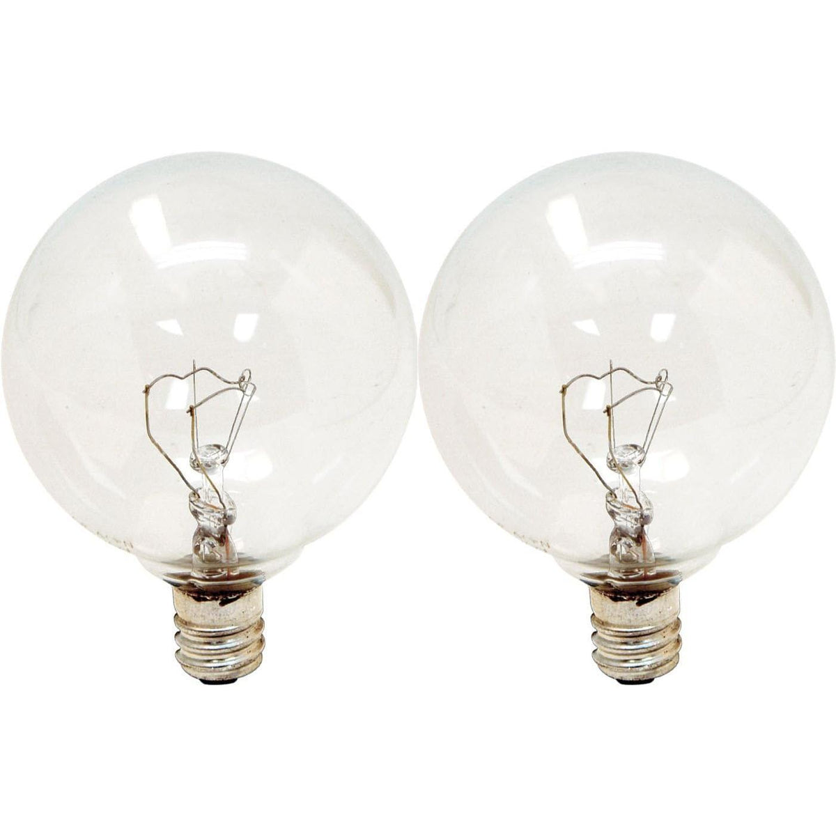 GE Lighting 25 Watt Crystal Clear Vanity Globe Light Bulbs, 2 count-043168918381-LR-144801-2-LR eShop