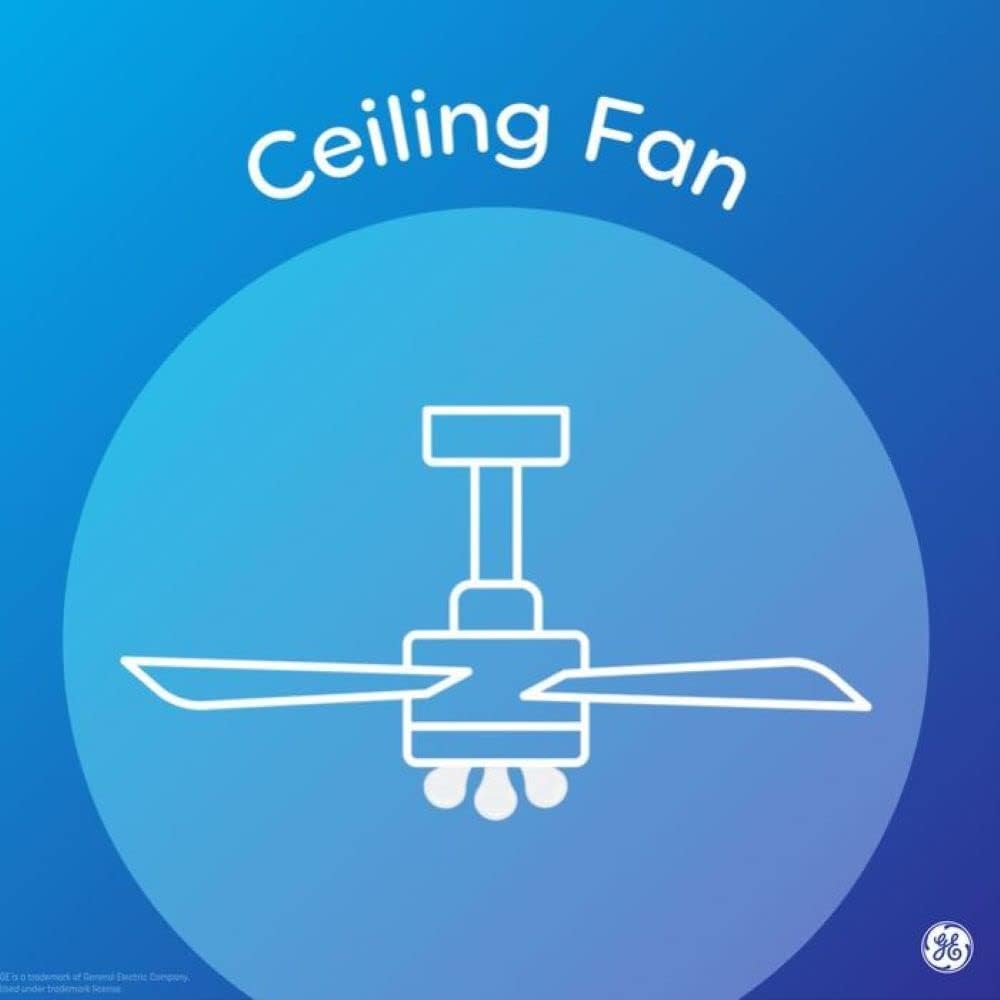 GE Lighting A15 Ceiling Fan Decorative Light Bulb, 40-Watt, Candelabra Base- Soft White, 2 pack-043168713948-LR-282807-3-LR eShop