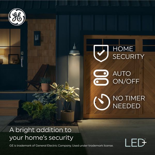 GE Lighting LED+ Dusk to Dawn A19 LED Light Bulb Soft White-043168503495-LR-337038-6-LR eShop