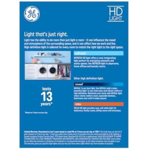 GE Lighting LED Refresh HD Light Bulb, Daylight, A19 Medium Base, 8.5 Watt, 4 pack-043168533782-LR-348640-3-LR eShop