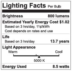 GE Lighting LED Refresh HD Light Bulb, Daylight, A19 Medium Base, 8.5 Watt, 4 pack-043168533782-LR-348640-4-LR eShop
