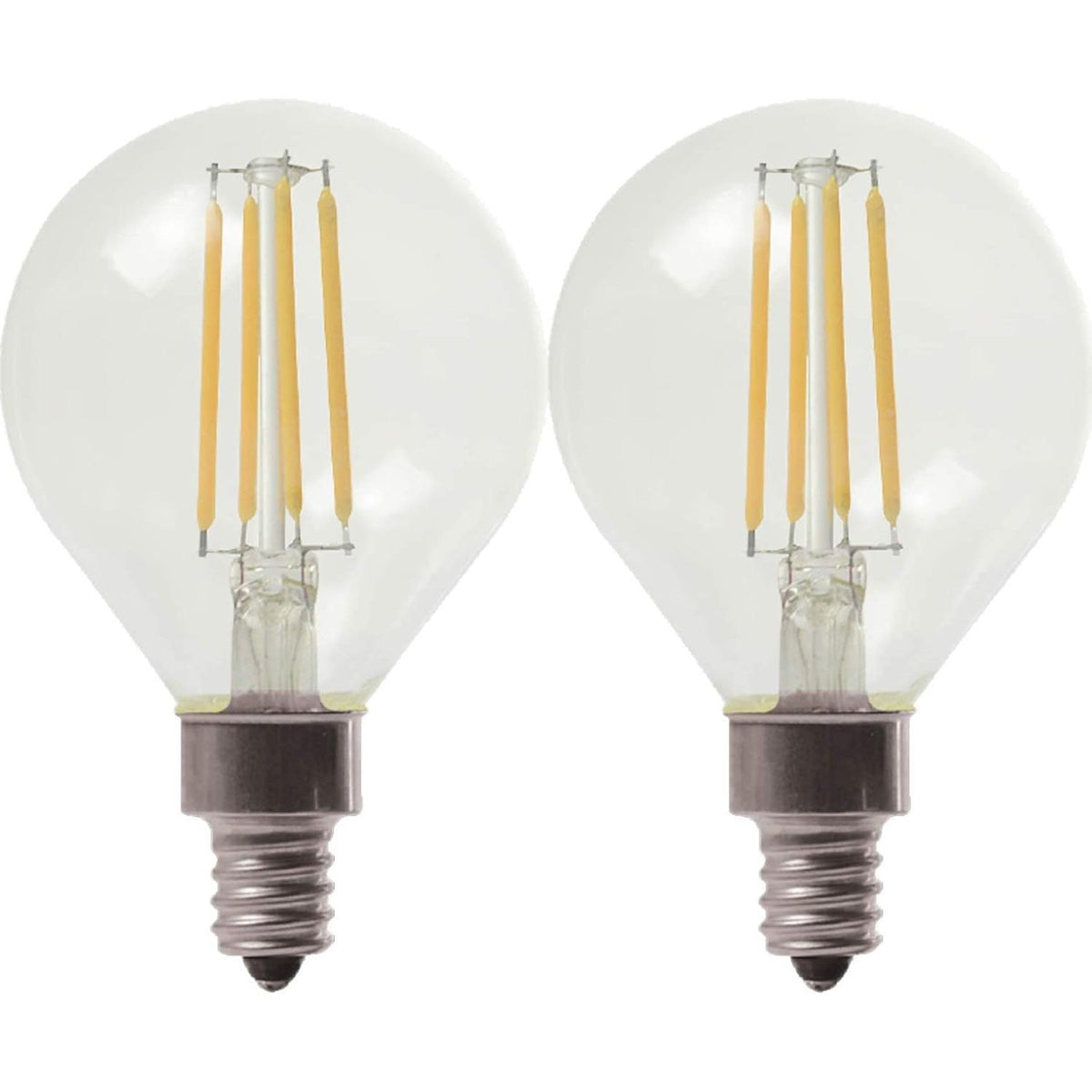 GE Lighting Refresh LED Light Bulbs, 40 Watt, Daylight, G16.5 Globe Bulbs, Small Base, 2 Pack-043168457101-LR-348625-2-LR eShop