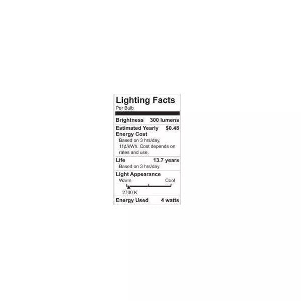 GE Lighting Relax Hd Decorative Led Light Bulbs, Candelabra Base, Soft White, 300 Lumens, 2 pack-043168313841-LR-348612-3-LR eShop