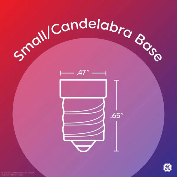 GE Lighting Relax Hd Decorative Led Light Bulbs, Candelabra Base, Soft White, 300 Lumens, 2 pack-043168313841-LR-348612-4-LR eShop