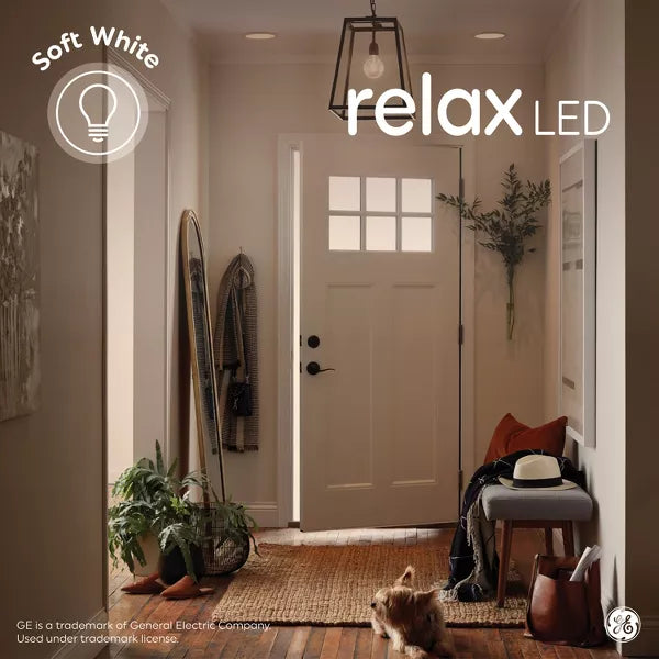 GE Lighting Relax Hd Decorative Led Light Bulbs, Candelabra Base, Soft White, 300 Lumens, 2 pack-043168313841-LR-348612-5-LR eShop