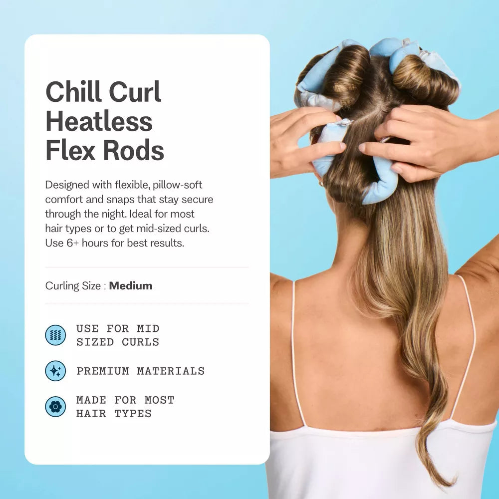 GIMME Chill Curl Heatless Flex Rods for Volume and Bounce - Medium Hair, 6 count-843370084085-LR-361500-3-LR eShop