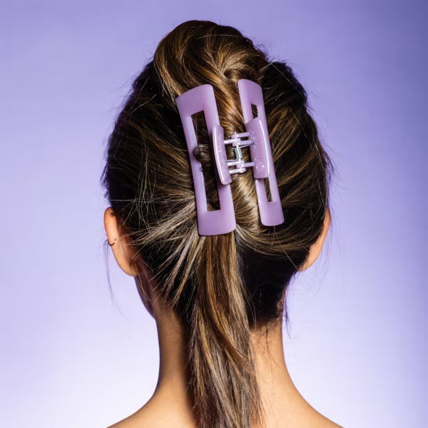 GIMME Thick Hair Rectangle Claw Clip - Purple and Cream, 2 count-843370080629-LR-361073-6-LR eShop