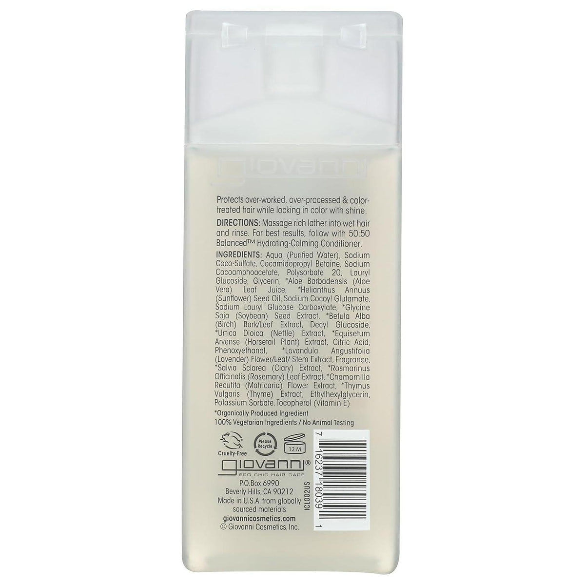 Giovanni 50:50 Balanced Hydrating Clarifying Shampoo for Normal to Dry Hair, 2 oz-716237180391-LR-351322-2-LR eShop