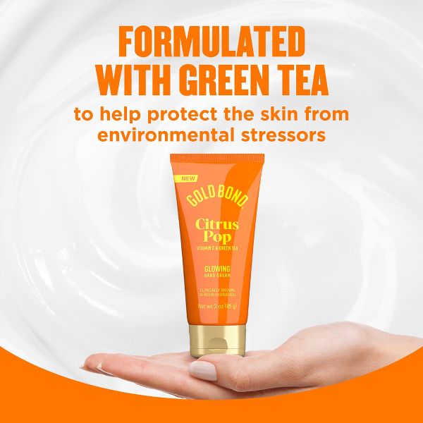 Gold Bond Citrus Pop Glowing Hand Cream, 24-Hour Hydration, 3 oz-041167042144-LR-363875-4-LR eShop