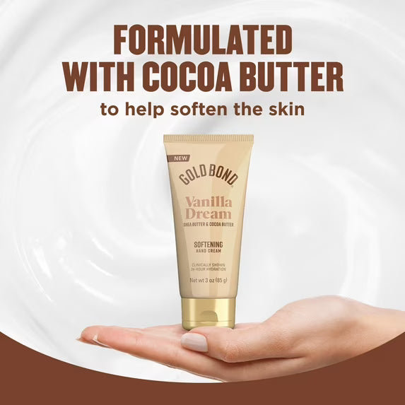 Gold Bond Vanilla Dream Softening Hand Cream, 24-Hour Hydration, 3 oz-041167042120-LR-363874-5-LR eShop
