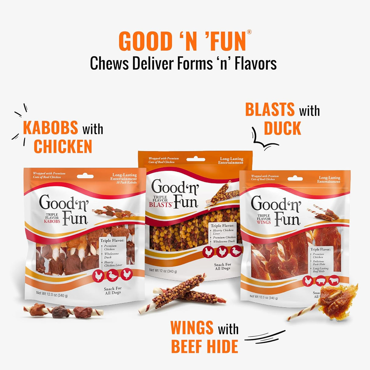 Good ‘n’ Fun Gourmet Triple Flavor Wings Chews, 12 oz-091093941301-LR-330429-8-LR eShop