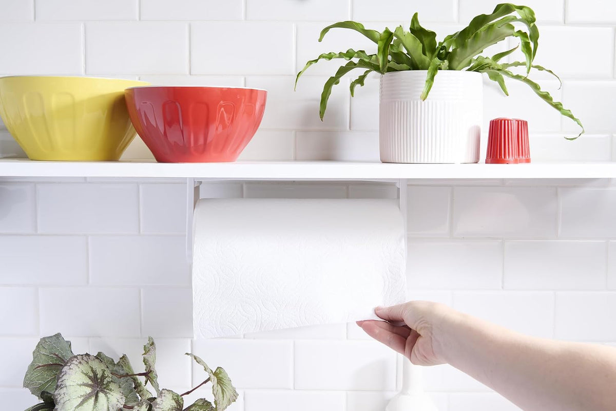 goodcook Deluxe Wall Mount Paper Towel Holder - White-076753219846-LR-225913-7-LR eShop